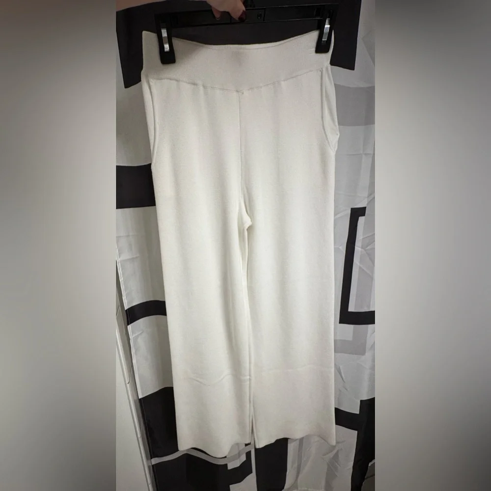 NWT Cyrus Bone Knit Wide Leg Pants - Size S - Luxe Loungewear - Picture 4 of 7